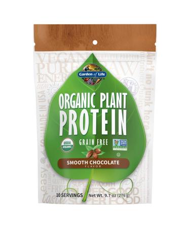 Garden of Life Organic Plant Protein Grain Free Smooth Chocolate 9.7 oz (276 g) - Buy Online on GoSupps.com