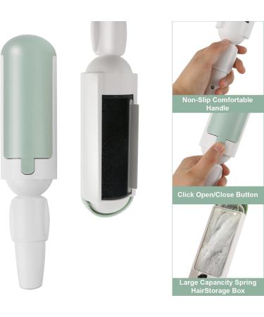 Reusable Pet Hair Remover Roller Washable Hair Remover Brush Pet Hair Removal Tool Device for Cat Dog Furniture Carpet Sofa Clothes (Green-2Pcs) - Buy Online on GoSupps.com