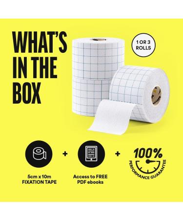SPORTTAPE Fixation Tape 5cm x 10m - Strong Adhesive Fabric for Dressings & Wound Protection - Buy Online on GoSupps.com