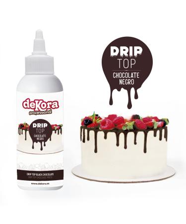 Dekora - Top Drip Dark Chocolate | Chocolate Cake Decoration with Drop Effect - 180 g
