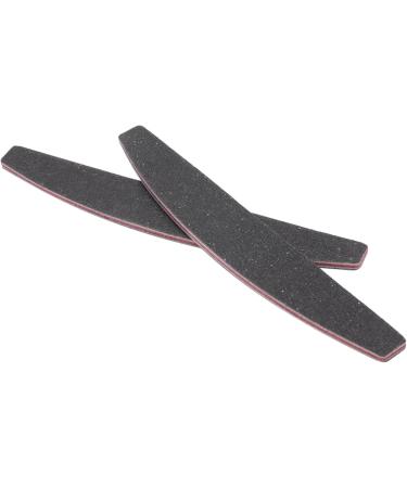 Spactz 50 Pieces 100/180 Grit Nail Art Double Sided Comb Curved Shape Nail Sanding Half Moon for Salon - Buy Online on GoSupps.com