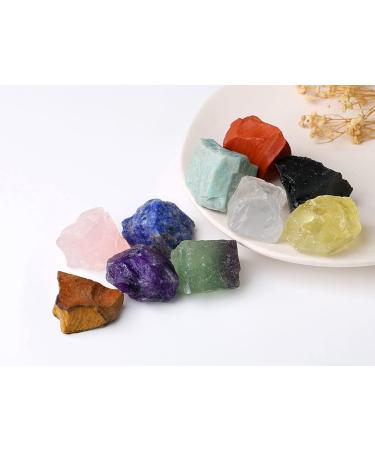 Xiannvxi 10 Chakra Stones Crystals - 100% Natural Healing Rocks Reiki Energy Bulk Raw Stones (200g) - Buy Online on GoSupps.com