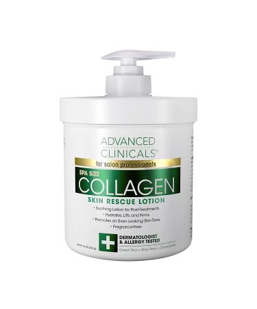 Advanced Clinicals Collagen Skin Rescue Lotion 16 oz (454 g) - Buy Online on GoSupps.com