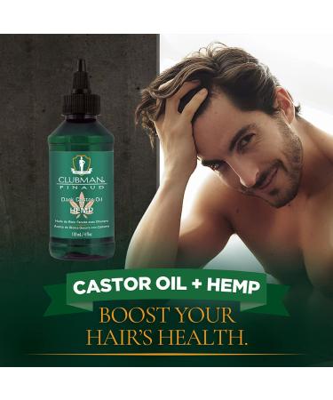 Buy Clubman Pinaud Dark Castor Oil + Hemp 4 fl oz - Nourishing Hair & Skin Care - International Shipping Available - Buy Online on GoSupps.com