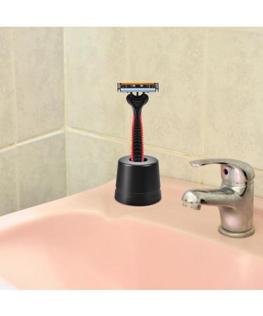 Minkissy Razor Holder for Men - Trimmer Stand & Shaving Brush Base - Aluminum Alloy Razor Stand & Rack - Perfect Shaving Accessory - Buy Online on GoSupps.com