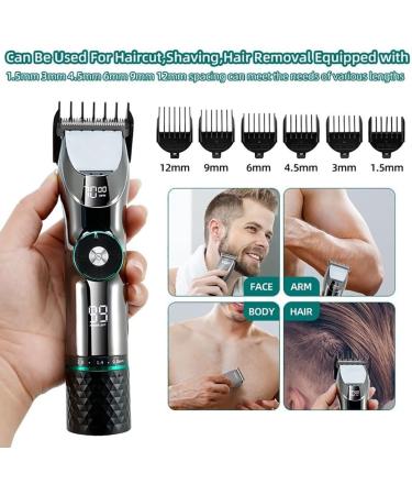 Premium Hair Clippers for Men | Cordless Rechargeable Beard & Body Trimmer Kit - Professional Barber Shop Quality - Buy Online on GoSupps.com