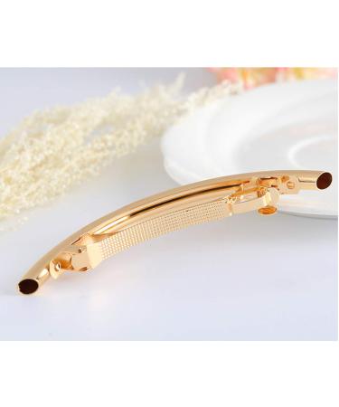 PPX Vintage Style Metal Alloy Barrette Hair Clip - Elegant Gold & Silver Tone for Women & Girls - Buy Online on GoSupps.com