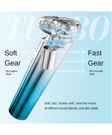 Buy RS901 Sky Blue Electric Shaver - Portable Rechargeable & Washable | Men's Beard Shaver with Leather Bag - International Shipping Available - Buy Online on GoSupps.com