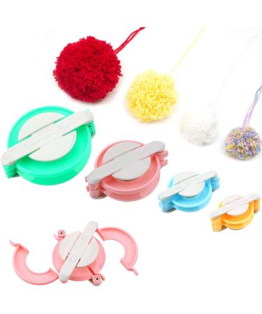 Wayion Pom Pom Maker Kit - DIY Fluff Ball Bobble Weaver Needle Craft Knitting Tool with Thread Cutter - Buy Online on GoSupps.com