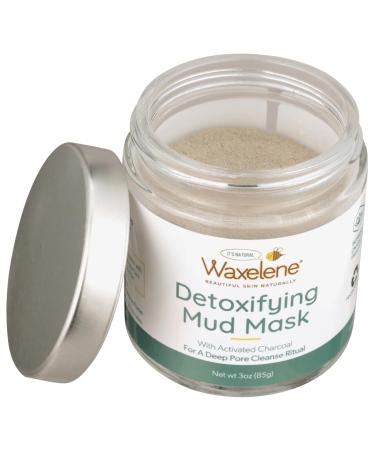 Waxelene Detoxifying Mud Mask - Deep Pore Cleanse for Eczema Acne & Oily Sensitive Skin | Activated Charcoal & Dead Sea Clay - International Shipping Available - Buy Online on GoSupps.com