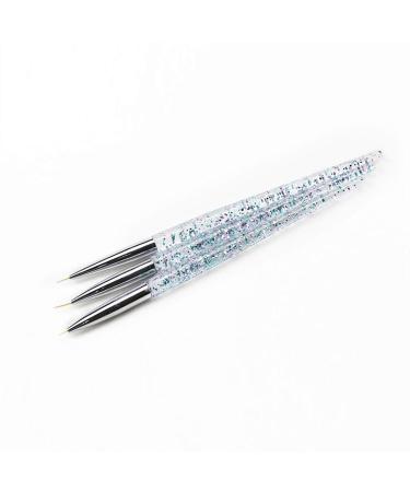 3 Pcs Nail Art Brush Set - Professional Drawing & Dotting Tools for Stunning Nail Designs - International Shipping Available - Buy Online on GoSupps.com