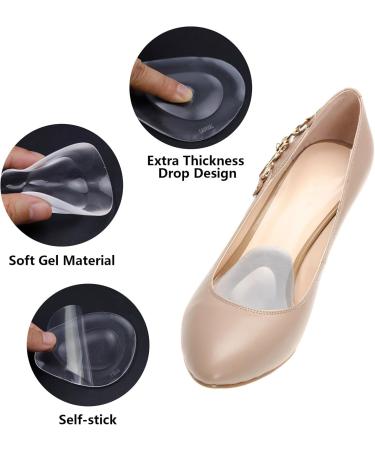 10 Pack Clear Gel Metatarsal Pads - Pain Relief Cushion for Ball of Foot - Self-Adhesive Insoles for Men & Women - Buy Online on GoSupps.com