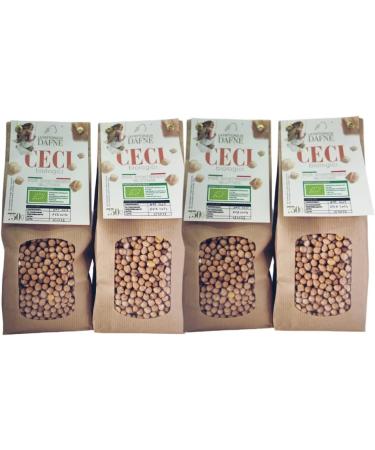 Organic Smooth White Chickpeas Sultano Variety Chickpeas Pack of 4 packs of 750 gr - Buy Online on GoSupps.com