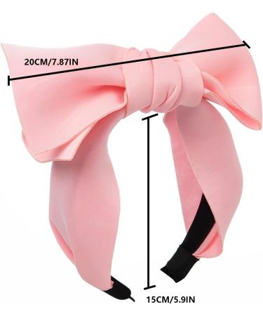 AWOCAN Women Big Bows Headbands Wide Knot Hair Hoop Hair Bands Bow Hair Accessories for Christmas Halloween Party Costume Gifts for Girls Women (pink) - Buy Online on GoSupps.com
