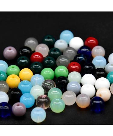 KOTHER 600PCS 8mm Glass Beads Jewelry Making Kit - 24 Color Round Gemstone Beads for Bracelet Making, Healing Chakra Beads - Perfect for Beginners - Buy Online on GoSupps.com