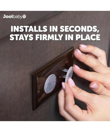 Clear 32 Pack Outlet Plug Covers - Child Proof Electrical Safety Caps by Jool Baby - Buy Online on GoSupps.com