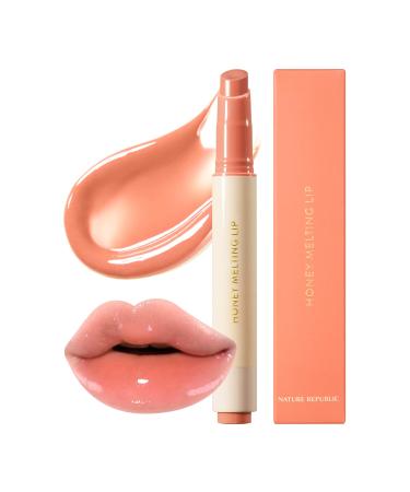 Nature Republic HONEY MELTING LIP (01 APRICOT) K-BEAUTY Lip Plumper Tint Balm Korean Lip GlossCute Glow
