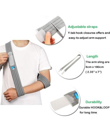 Unizooke Arm Sling - Adjustable Medical Support Strap for Fractured Bones - Shoulder Rotator Cuff Immobilizer for Men and Women - Buy Online on GoSupps.com