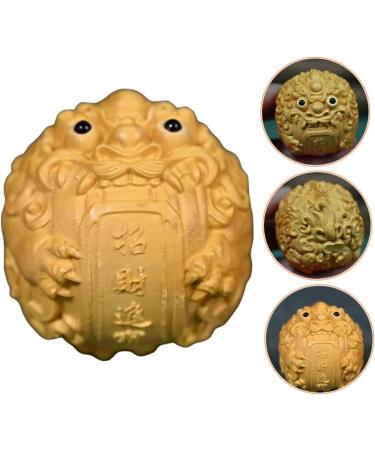 Buy Gleavi-Sornament Feng Shui Pi Yao Tea Pet | Brass Baoding Balls & Kylin Statue for Protection | International Shipping - Buy Online on GoSupps.com