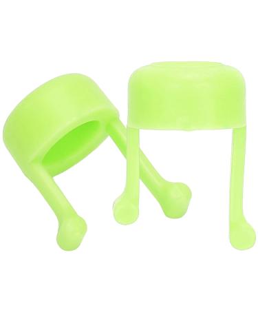 Portable Reusable Eyedrop Guide - 2PC Eye Drop Bottle Holder for Easy Application | Fits Most Bottles (Green) - Buy Online on GoSupps.com