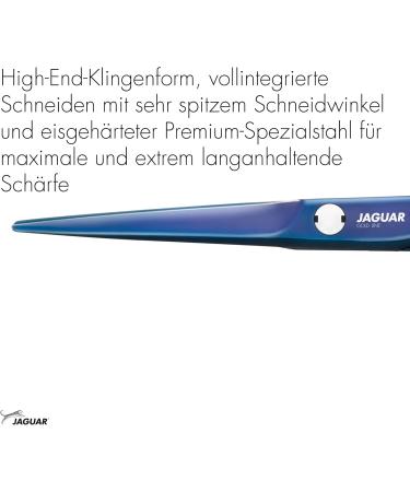 JAGUAR Diamond E TB 5.5 Inch Hairdressing Scissors Offset Design Anti Allergy High Gloss Coating - Titanium Blue - Buy Online on GoSupps.com