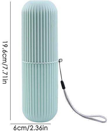 Jacekee Travel Toothbrush Holder - Portable Dust-Sealed Toothbrush Case for Camping Business Trips & School - Blue Travel Toothbrush Mug - Buy Online on GoSupps.com