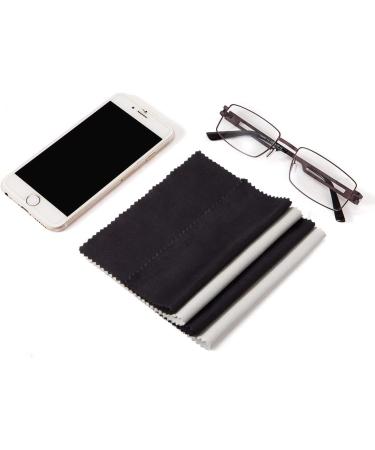 12-Pack Eyeglass Cleaning Cloths - Microfiber Lens Cleaner for Glasses, Sunglasses, Jewelry, Screens, Cameras - Lint-Free & Thick - 5x6 Inch - Grey (12 Count) - Buy Online on GoSupps.com