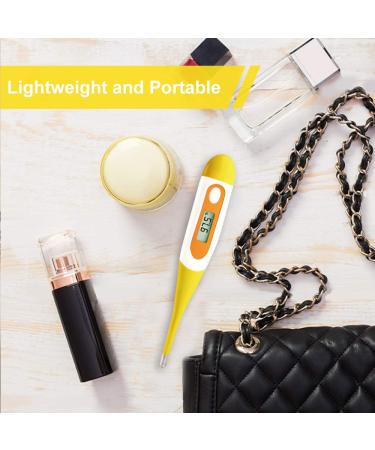 Buy Easy Home Digital Oral Thermometer for Adults & Infants | Basal Body Temperature Thermometer with Fever Alarm - EMT-021 Yellow - Buy Online on GoSupps.com