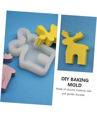 Cabilock Cookie Stencils 2 Pcs DIY Glue Mold Christmas STO Candle Molds The Kid Manual Art Mold Child Fudge Blocks - Buy Online on GoSupps.com