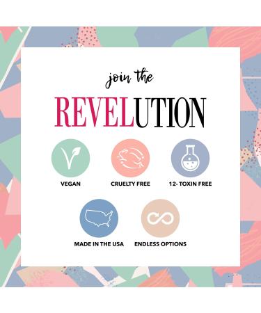 Revel Nail Chrome Glitter Dip Powder 8-Pack - Chip Resistant with Vitamin E and Calcium for DIY Manicure - Buy Online on GoSupps.com