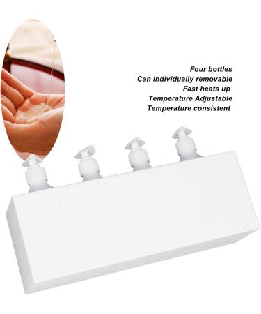 Fockety Massage Oil Lotion Warmer - 4 Bottles Adjustable Temperature Fast Heating | Multifunctional 110-250V Massage Oil Warmer for EU - Buy Online on GoSupps.com