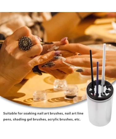 8 Slot Nail Art Brush Cleaner Cup Multipurpose Pen Polish Remover Cleanser Cup Nail Art Tip Brushes Holder Remover Cup for Nail Salon - Buy Online on GoSupps.com