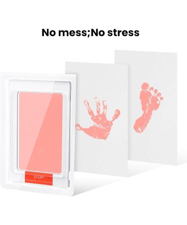OKTAYOCUM Baby Hand and Footprint Kit - Pet Paw Print Kit, 3 Ink Pads, 6 Imprint Cards - Safe Inkless Pad for Newborn Baby's Hands and Feet - Family Keepsake (Pink) - Buy Online on GoSupps.com