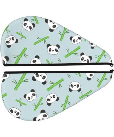 Buy Panda Bamboo Twigs Microfiber Hair Towel - Soft Super Absorbent Quick Dry Hair Wrap for Long Curly & Thick Hair | Coral Velvet Women s Towel - Buy Online on GoSupps.com