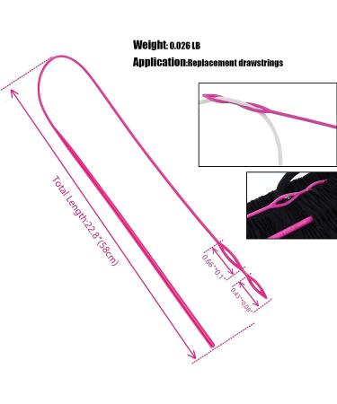 YZSFIRM 4 Pcs Flat Drawstring 51 Replacement Hoodie Sweatpants Drawstrings with Easy Threader Tool - Black/White - Buy Online on GoSupps.com