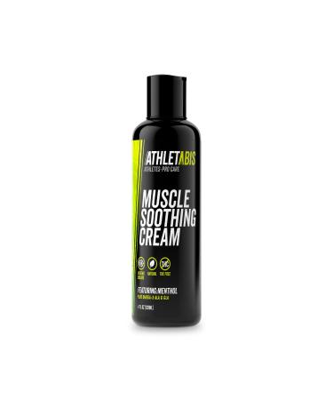 Athletabis Muscle Soothing Cream with Menthol Aloe Turmeric Arnica Extract - Muscle Soreness Joint Soreness - Natural Cream for Muscle Soreness 4 oz