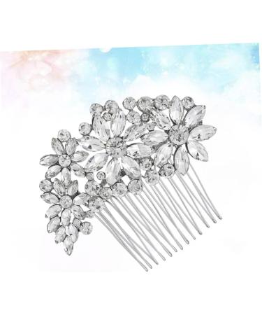 Housoutil Comb Rhinestone Headpiece Wedding Hair Clip Rhinestone Hair Clip Bridal Hair Clip Rhinestone Hair Accessories Wedding Veils Pearl Tiara Bride Hair up Rhinestones - Buy Online on GoSupps.com