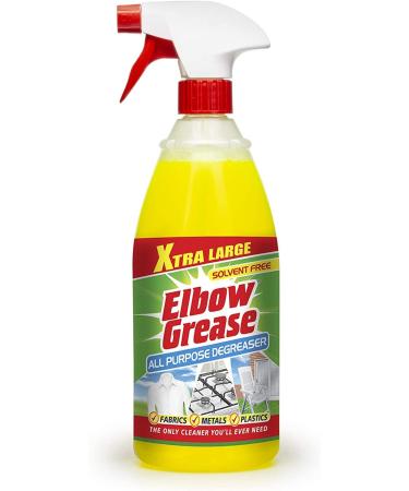 Elbow Grease All Purpose Degreaser 1L Removes Grease Stain from Fabrics Metal Plastics 1Pk + Scrubbing Pad Dual Sided Sponge 1Pk + Our Gift for You: Organza Bag Size: 9x7x0.1cm - Buy Online on GoSupps.com