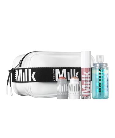 Milk Makeup The Werks Set - Rosy Glow Makeup Set - Travel-Friendly - Vegan Cruelty Free