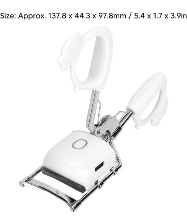 Heated Eyelash Curler with 2 Adjustable Temperature Settings for Long Lasting Curling Curved Design with Gentle Silicone Pad (Socobetafa0wr9u54n-11) - Buy Online on GoSupps.com