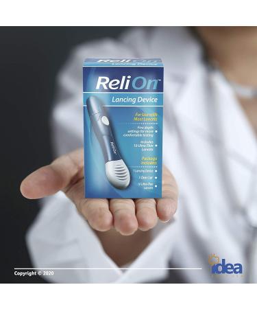 ReliOn Lancing Device: Ultimate Diabetes Care Guide with 10 Ultra-Thin Lancets - Buy Online on GoSupps.com