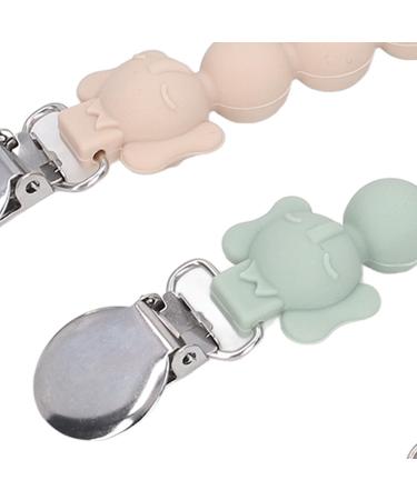 Pack of 4 Elephant Design Pacifier Chains - Soft Silicone Clips for Teething Rings | Prevent Jamming - Ideal Baby Accessory - Buy Online on GoSupps.com