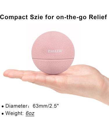 Zanllw Massage Lacrosse Ball Therapy for Deep Tissue Relief | Myofascial & Trigger Point Pain Relief | Portable Physiotherapy for Plantar Fasciitis Back & Feet - Rose - Buy Online on GoSupps.com