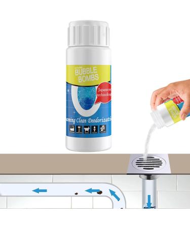 Toilet Pipe Cleaner - Powerful Dredge Powder with High-Density Formula - Sink and Drain Pipe Dredging Powder for Bathroom Toilet Stains Floor Drain Food - Buy Online on GoSupps.com