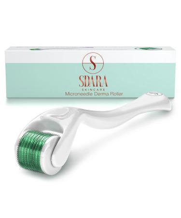 Sdara Skincare Derma Roller for Face - 0.25 mm Microneedling Roller with 540 Titanium Micro Needles, Storage Case Included 1 Count (Pack of 1)