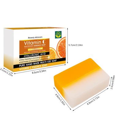 Vitamin C Soap | Elements Vitamin C Lightening Soap 99% Vitamin C Orange Vitamin C Handmade Soap for Face and Body  - Buy Online on GoSupps.com