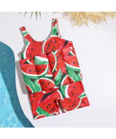 IWEMEK Kids Swimming Float Jacket | One Piece Bathing Suit for Baby Boys Girls | Buoyancy Aid Swimwear Vest | Red Watermelon | 6-12 months - Buy Online on GoSupps.com