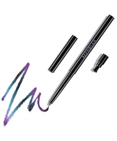 BEPHOLAN Eyeliner Pencil Purple Eyeliner Colored Eyeliners Metallic Eyeliner 24h Long-Lasting Eyeliner Pen Blue Purple Shifting Colors Glitter Waterproof Eyeliner