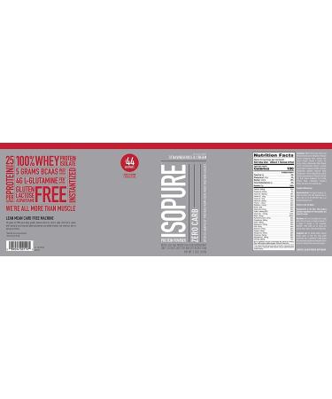 Isopure Zero Carb Protein Powder - Strawberries & Cream, 3 lb (1.36 kg) - Keto-Friendly, Low-Carb Protein Supplement - Buy Online on GoSupps.com