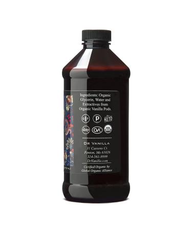 Dr. Vanilla Organic Alcohol-Free Natural Vanilla Extract (16oz) - Buy Online on GoSupps.com